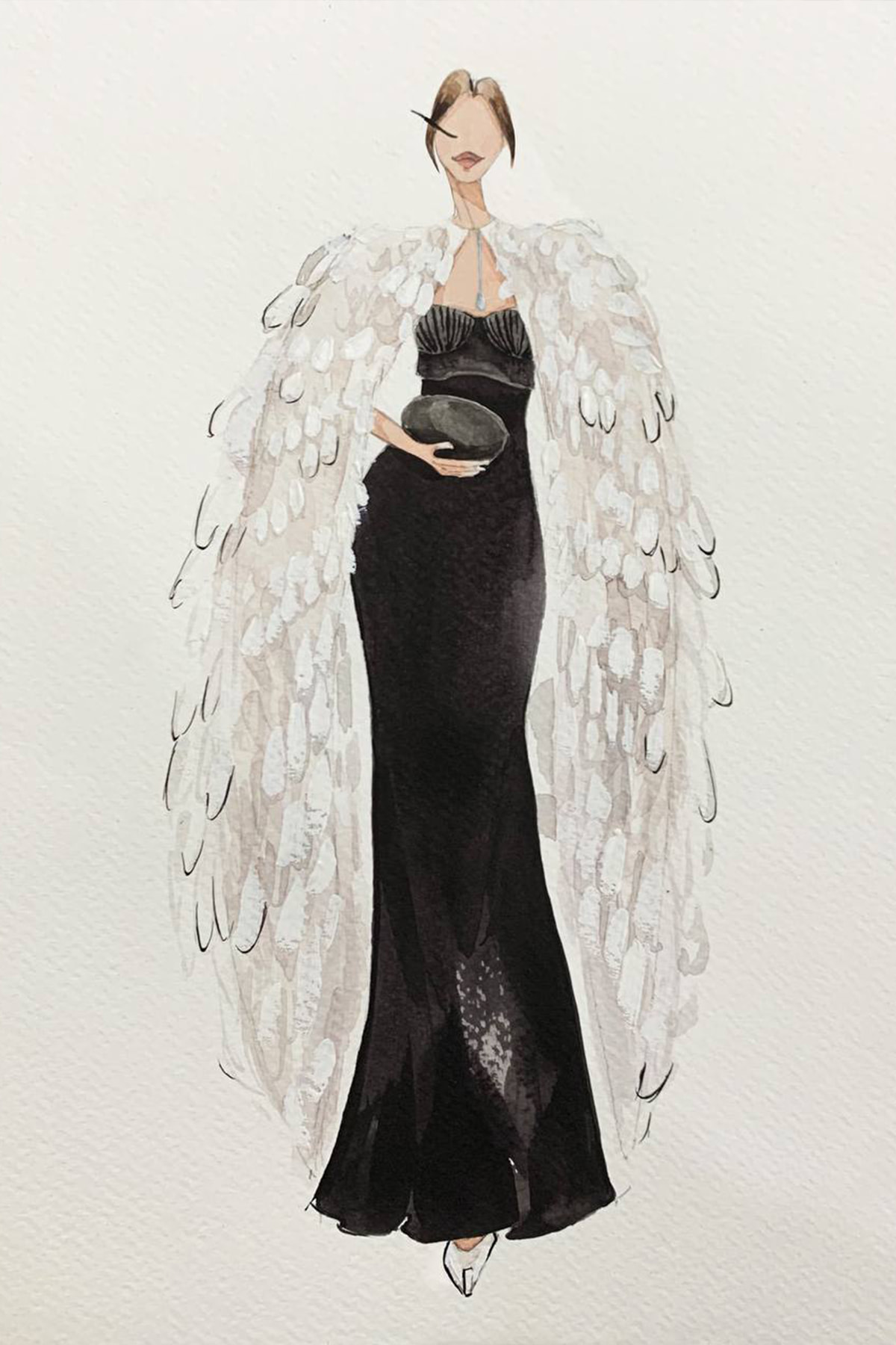 Svitlana Bevza Dress Sketch
